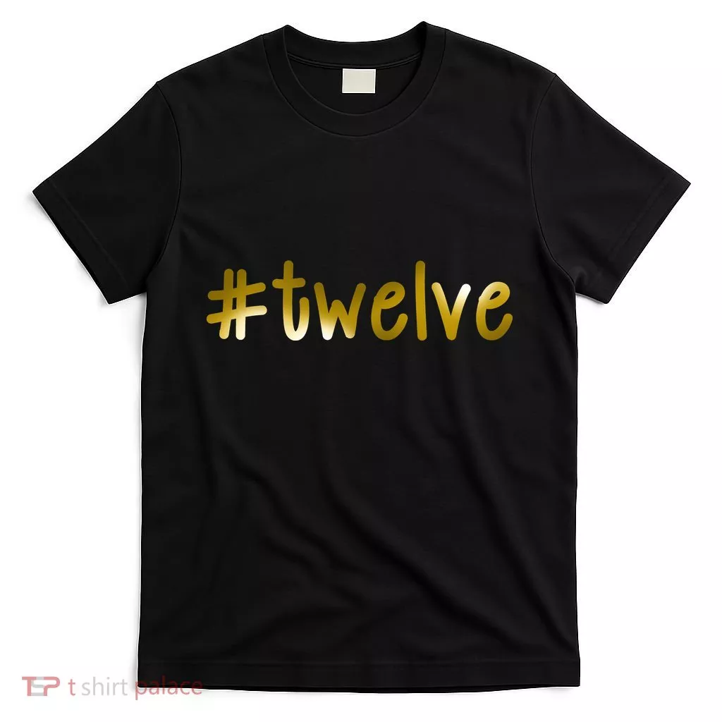 #12 Years Old Gold Limited Edition Birthday T-Shirt