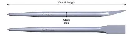 Ajax Rescue Tools 9118-PL 5/8 x 18 Pry Bar (Plated) #9118