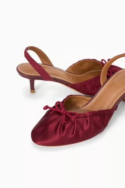Alba Ballet Slingback ~ Oxblood