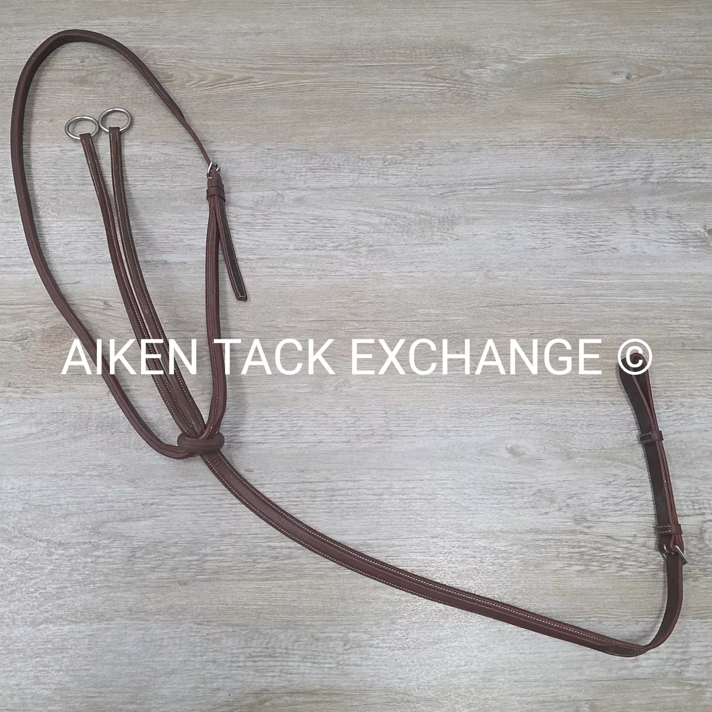 Beval Plain Square Raised Running Martingale, Brown, Size Full