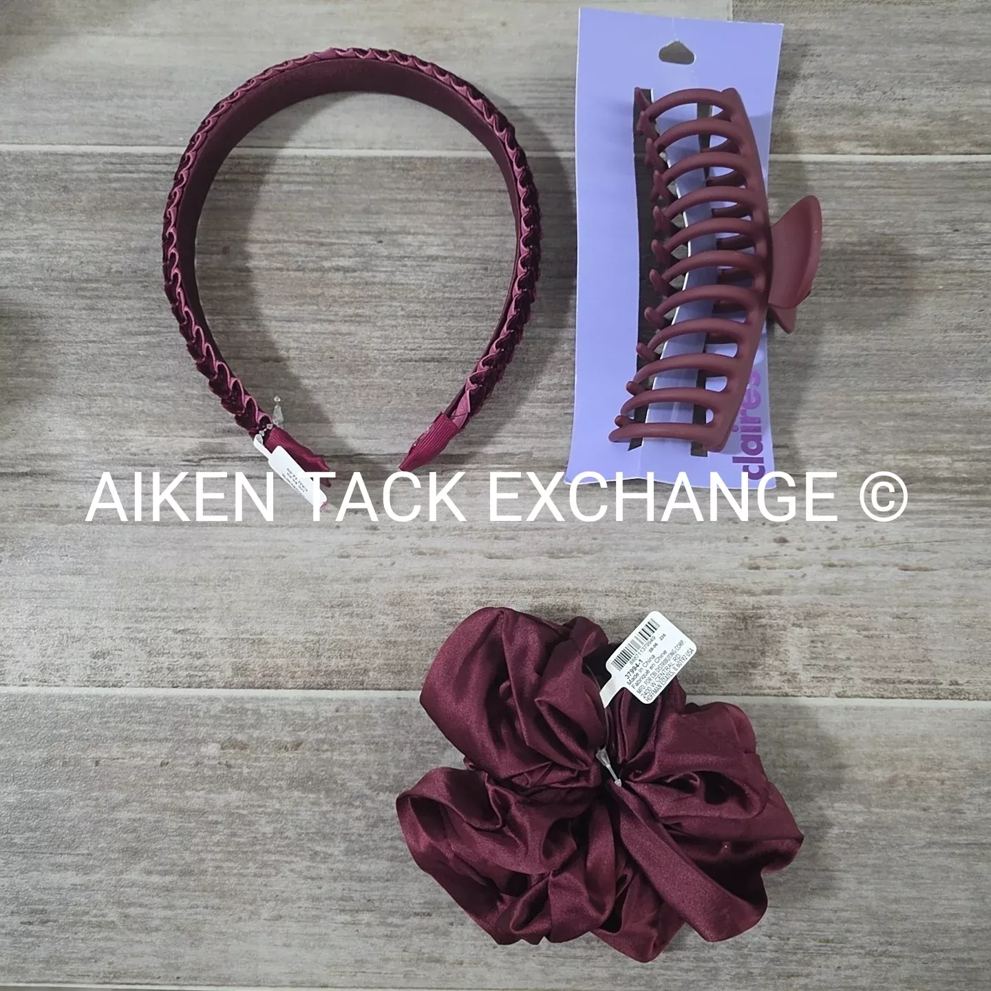 Claire's Hair Bundle - 1 Claw Clip, 1 Scrunchie, 1 Headband