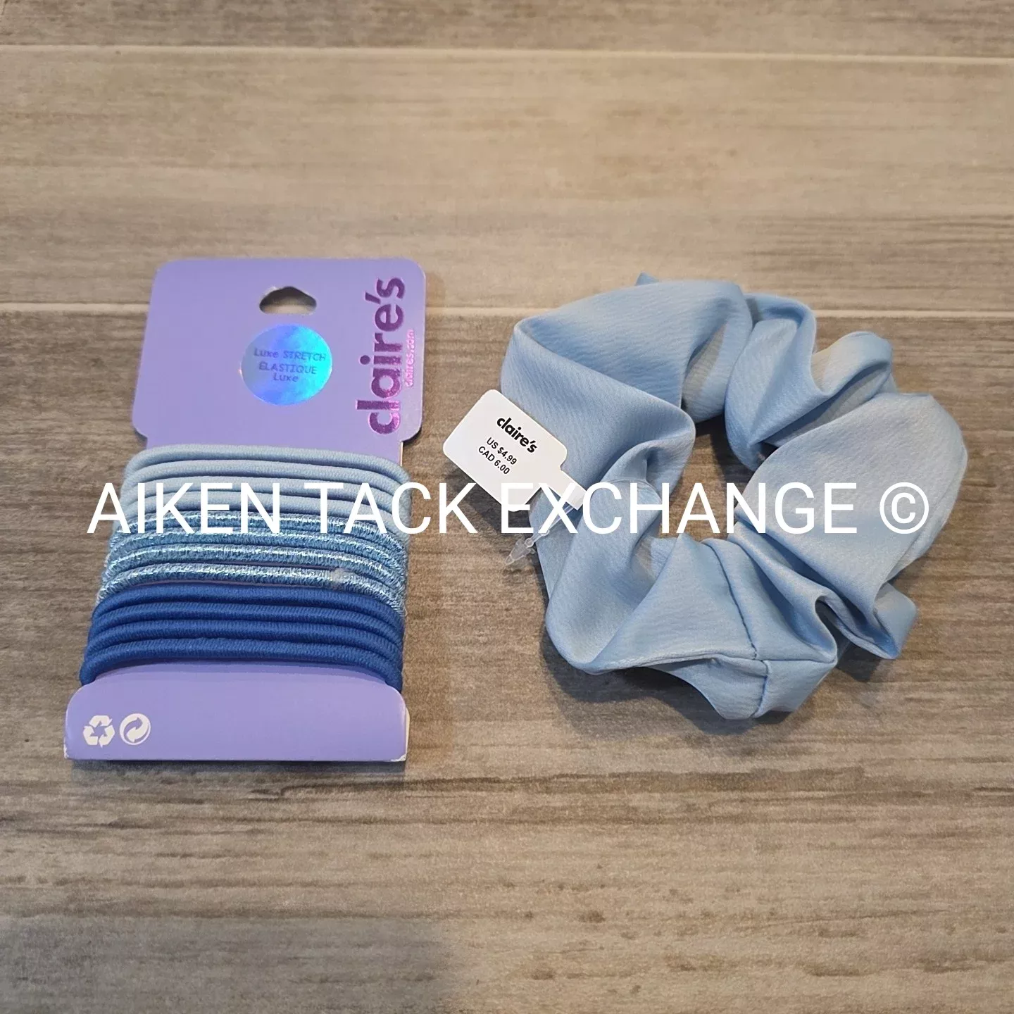 Claire's Hair Bundle - 1 Hair Tie Set, 1 Scrunchie