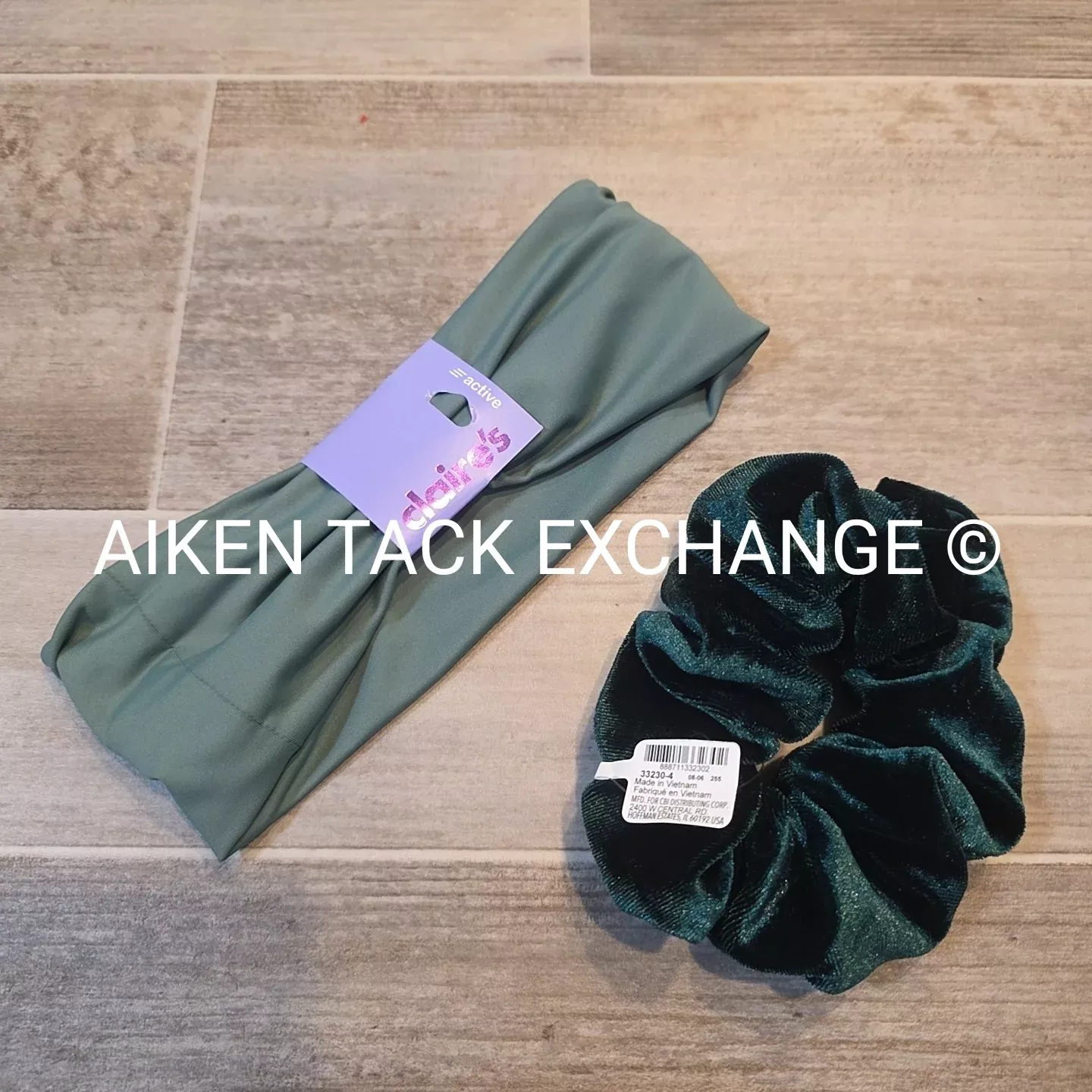 Claire's Hair Bundle - 1 Scrunchie, 1 Active Headband