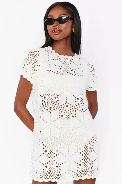 Cleo Coverup ~ Salty Floral Crochet