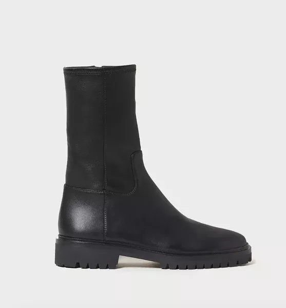 Danny Black Mid Lug Boot