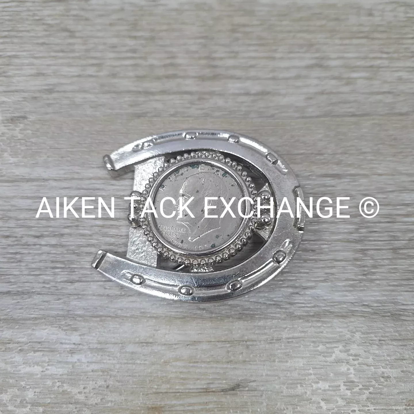 Eisenhower Dollar Horseshoe Belt Buckle
