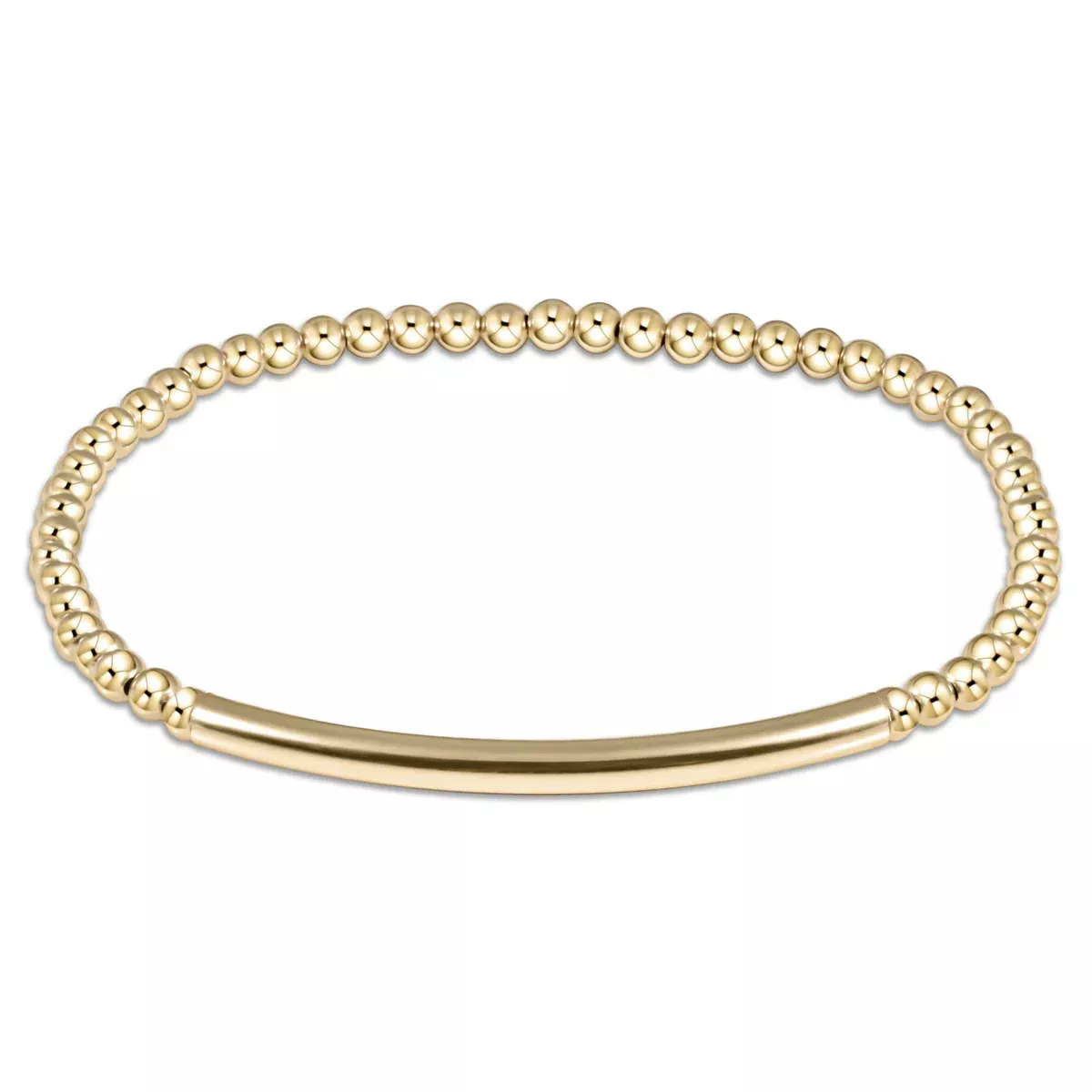 Enewton Extends Classic Gold 3MM Bead Bracelet Bliss Bar Smooth [BEXBBSMOG3]