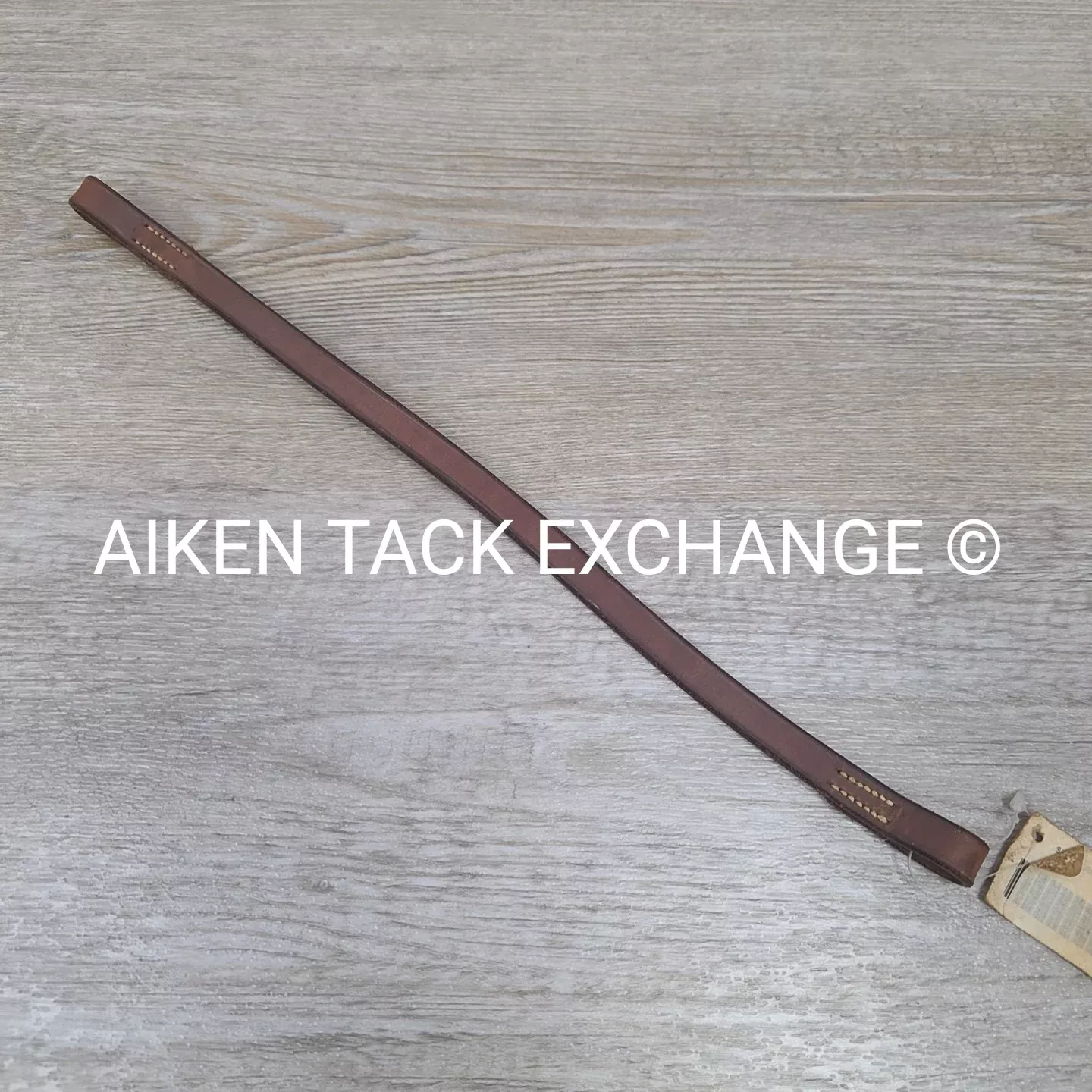 Flat Browband, Brown, Size 14.5"