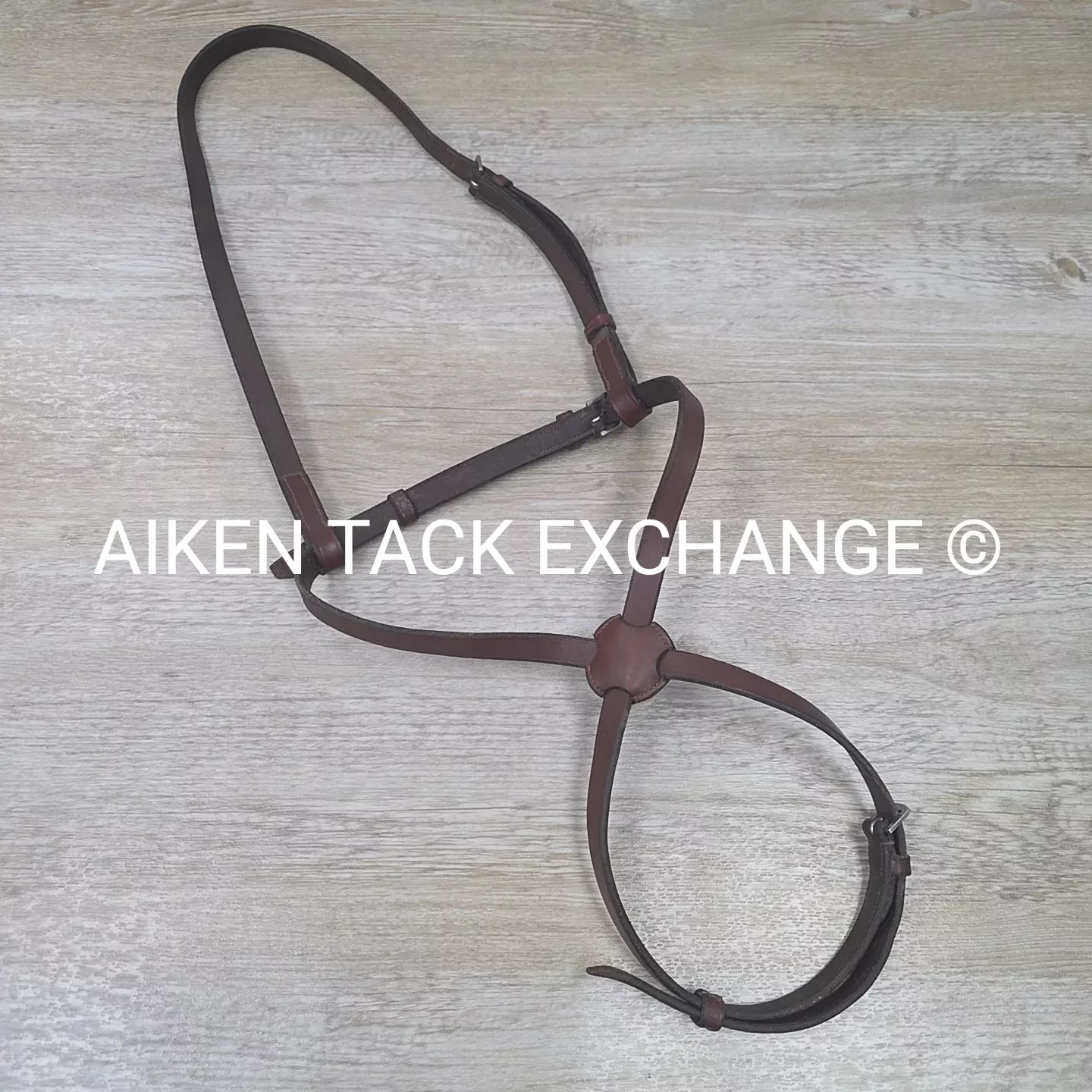 Flat Plain Figure 8 Noseband, Brown, Oversize