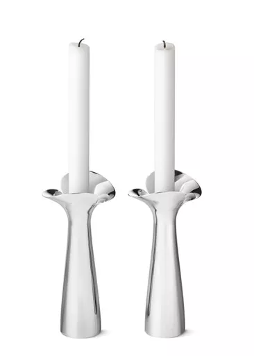 GEORG JENSEN Bloom Botanica Candle Holder - Set of Two