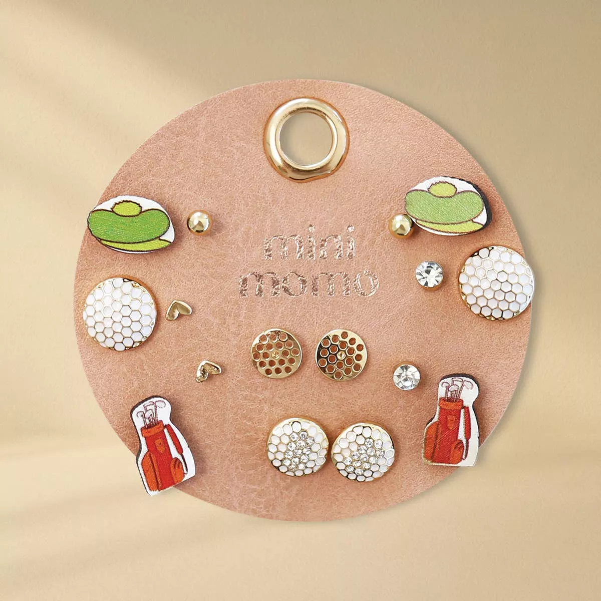 Golf Earrings Multipack Assorted Set - 8 Pairs