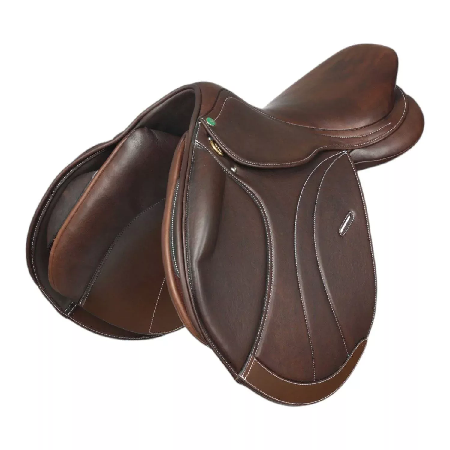 HDR - Henri De Rivel Equipe H Close Contact IGP Flocked Saddle: Havana / 19