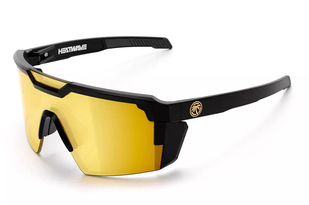 Heat Wave Future Tech Sunglasses: Gold Rush Lens/Black Frame Z87+