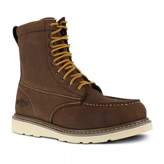 Iron Age ReinforcerMens Brown 8 Wedge Work Boot IA5081