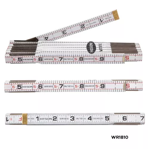 Keson 6' x 5/8" Engineers Wood Rule #WR1810