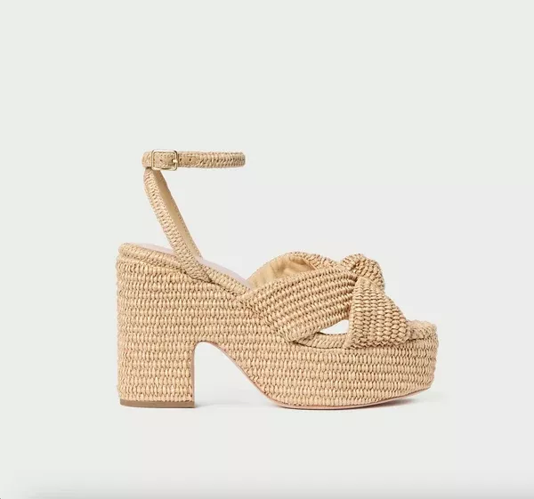 Liza Natural Platform Sandal