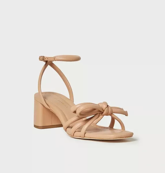 Mikel Dune Bow Mid-Heel Sandal