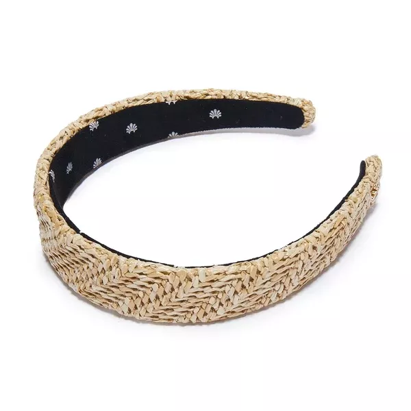 Natural Raffia Bessette Headband