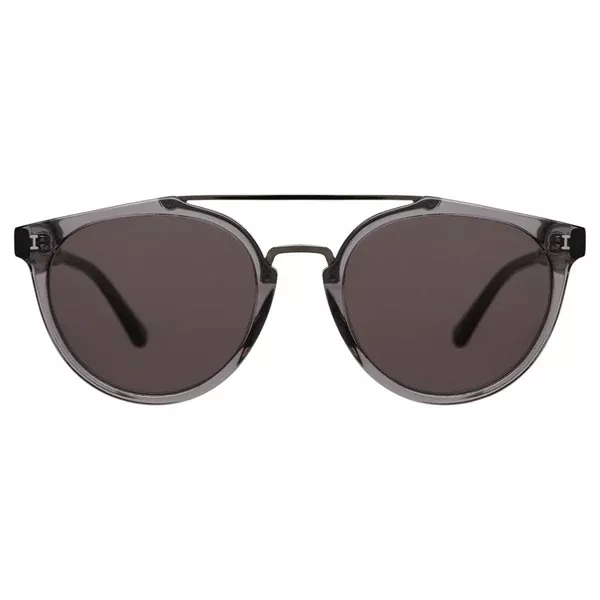 Puglia Sunglasses ~ Mercury/Gunmetal/Grey Flat