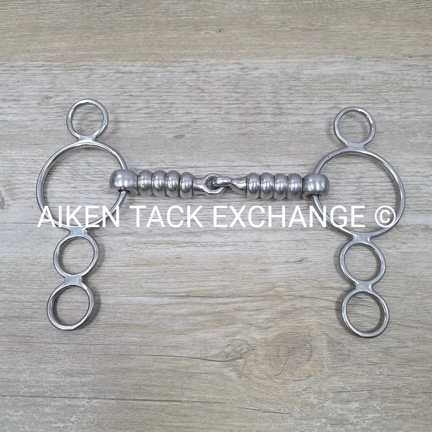 Single Joint Cherry Roller 3 Ring Gag Bit 5.5"