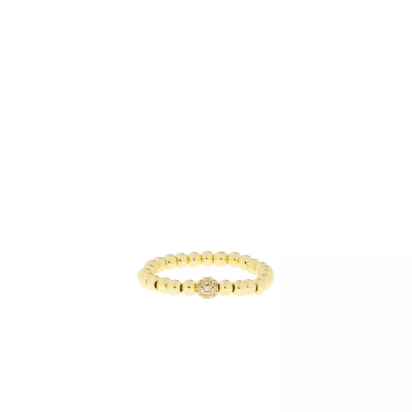 Single Pave Stretch Ring
