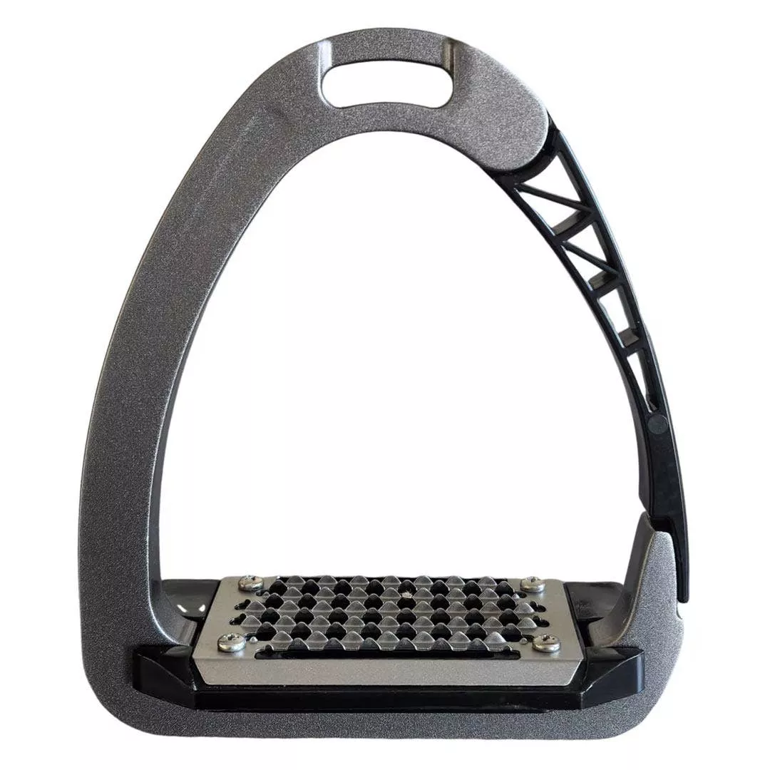 TuffRider Tech Safety Stirrups: Dark Grey / STD